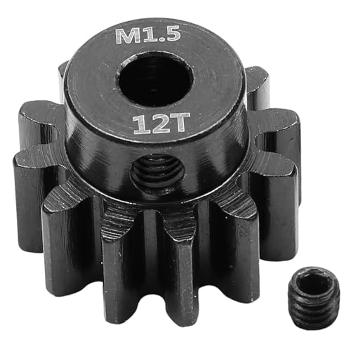 LeeQinersw Ritzel Motorzahnrad Ersatzteil Stahlritzel mit Einfacher Installation Und Präziser 5mm Bohrung für Langlebige Leistung für Professionelle RC Auto auf, 12t LeeQinersw Ritzel Motorzahnrad Ersatzteil Stahlritzel mit Einfacher Installation Und Präziser 5mm Bohrung für Langlebige Leistung für Professionelle RC Auto auf, 12t von LeeQinersw