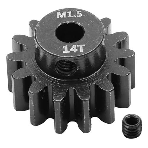 LeeQinersw Ritzel Motorzahnrad Ersatzteil Stahlritzel mit Einfacher Installation Und Präziser 5mm Bohrung für Langlebige Leistung für Professionelle RC Auto auf, 14t LeeQinersw Ritzel Motorzahnrad Ersatzteil Stahlritzel mit Einfacher Installation Und Präziser 5mm Bohrung für Langlebige Leistung für Professionelle RC Auto auf, 14t von LeeQinersw
