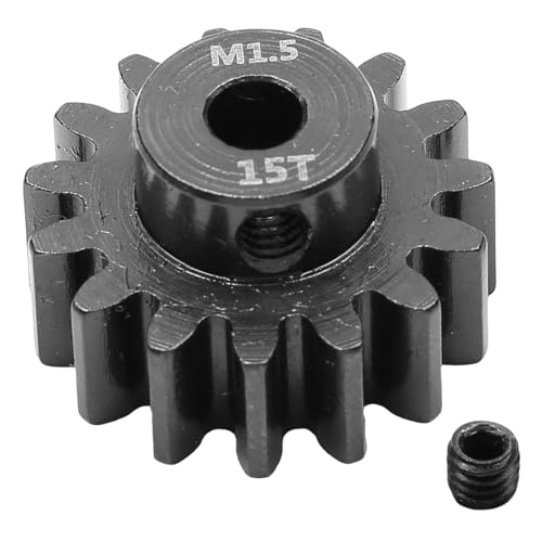 LeeQinersw Ritzel Motorzahnrad Ersatzteil Stahlritzel mit Einfacher Installation Und Präziser 5mm Bohrung für Langlebige Leistung für Professionelle RC Auto auf, 15t LeeQinersw Ritzel Motorzahnrad Ersatzteil Stahlritzel mit Einfacher Installation Und Präziser 5mm Bohrung für Langlebige Leistung für Professionelle RC Auto auf, 15t von LeeQinersw