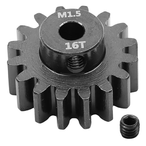 LeeQinersw Ritzel Motorzahnrad Ersatzteil Stahlritzel mit Einfacher Installation Und Präziser 5mm Bohrung für Langlebige Leistung für Professionelle RC Auto auf, 16t LeeQinersw Ritzel Motorzahnrad Ersatzteil Stahlritzel mit Einfacher Installation Und Präziser 5mm Bohrung für Langlebige Leistung für Professionelle RC Auto auf, 16t von LeeQinersw