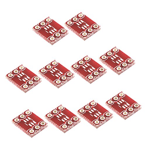 Leeadwaey Set mit 10 0,95 mm SOT23 zu DIP PCB Experiment Convertor Board 6-polig rot von Leeadwaey