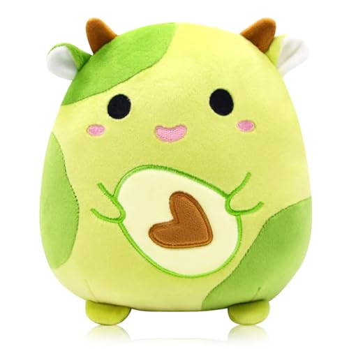 Leeelyan Kühe Plüschtier,Plüsch Spielzeug,Kissen Plüschtiere,Erdbeere Kuh Plüschtiere,Kuh Plüsch Kissen Spielzeug,Plüschpuppen Kinder,Plüschpuppe Stofftier,Cartoon Plush Doll von Leeelyan