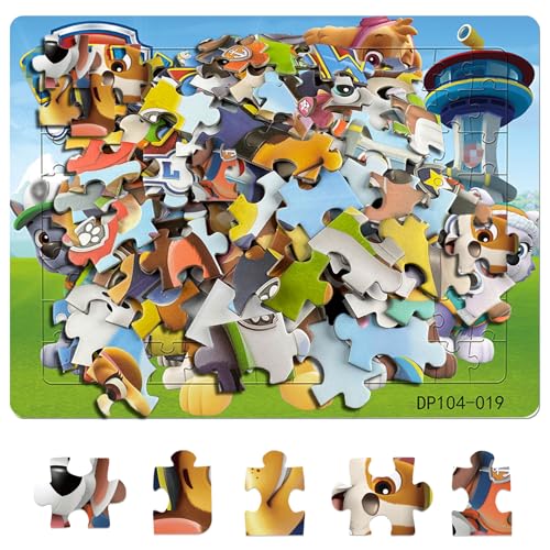 Puzzle 104 Teile,Kinderpuzzle,Cartoon Figur Puzzle,Puzzle Für Kinder Ab 3 Jahren,Farbenfrohes Legespiel,Geschicklichkeitsspiel Für Die Ganze Familie,Tolles Geschenk Für Kinder Und Fans(A) von Lefeesiam