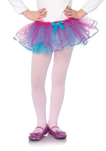 Leg Avenue 49102 Petticoat, Mädchen, Solid, Turquoise & Fuchsia, One Size von LEG AVENUE