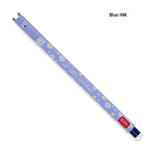 Legami Erasable Gel Pen Hippo - Blue INK von Legami