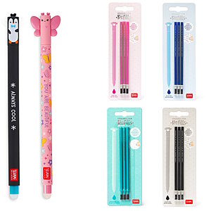 Legami Erasable Gel Pen Set inkl. Butterfly und Refill von Legami