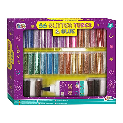 Legind Grafix – 36 Glitzer-Tubes & Glue (100041) von Legind