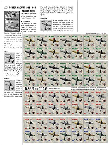 Legion Wargames Leg: Axis Fighter Aircraft, 1942-1945, Brettspiel-Kit für das Ziel für heute Brettspiel von Legion Wargames