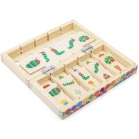 Small foot 11342 - Bildsortierbox Raupe Nimmersatt aus Holz, Sortier- und Koordinationsspiel, von Legler