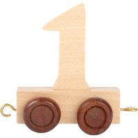 Small foot 10553 - Zahlenzug 1, Holz, Natur, Anhänger, Höhe: 6 cm von Legler