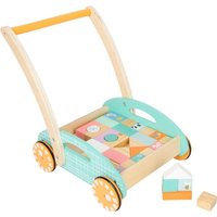 Small foot 11766 - Lauflernwagen Pastell, Holz, 35-teilig von Legler