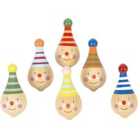 Small foot 6138 - Holzkreisel Clown 6er Set von Legler