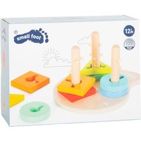 Small foot 11190 - Motorik-Steckspiel Formen und Farben, Holz, 10-teilig, play&learn von Legler