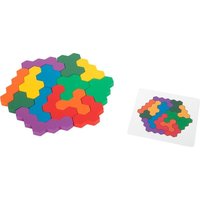 Lernspiel Holzpuzzle Hexagon Lernspiel Holzpuzzle Hexagon von Legler
