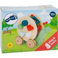 Small foot 11734 - Nachzieh-Stecktier Schnecke, Nachziehtier, Motorikspielzeug von Legler