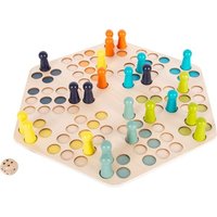 small foot 1800 - Ludo für 6 Spieler, Würfelspiel, Holz, 48 cm small foot 1800 - Ludo für 6 Spieler, Würfelspiel, Holz, 48 cm von Legler