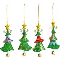 Small foot 5147 - Tannenbaum Metallanhänger, grün/bunt, 4-teilig Small foot 5147 - Tannenbaum Metallanhänger, grün/bunt, 4-teilig von Legler