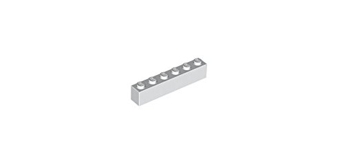 10 Stück LEGO "Stein 1x6 Noppen" in Weiss. von LEGO