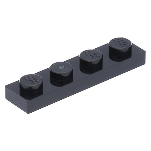 10 x LEGO® Platte 1 x 4 Schwarz von LEGO