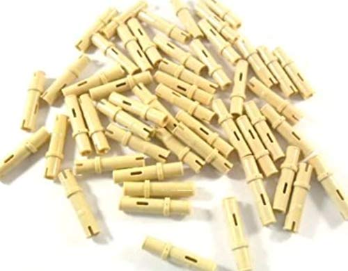 50 Stück LEGO TECHNIC "Pin lang" in Beige. von LEGO