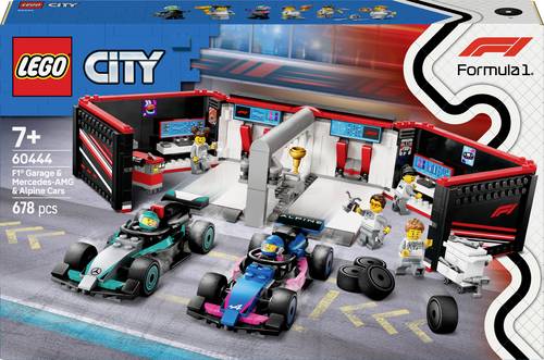 60444 LEGO® CITY F1® Garage mit Mercedes-AMG & Alpine Rennautos von Lego