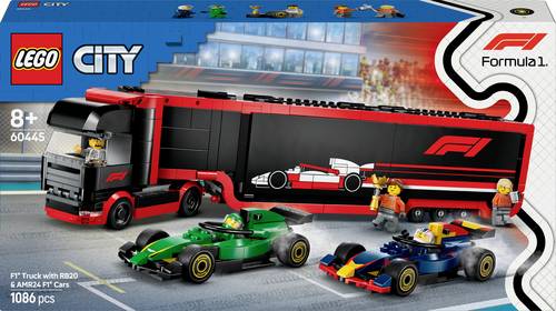 60445 LEGO® CITY F1® Transporter mit RB20 & AMR24 F1® Rennautos von Lego