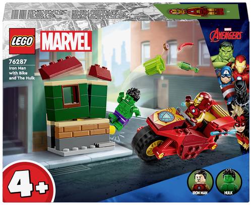 76287 LEGO® MARVEL SUPER HEROES Iron Man mit Bike und der Hulk von Lego