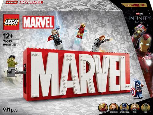 76313 LEGO® MARVEL SUPER HEROES MARVEL Logo & Minifiguren von Lego