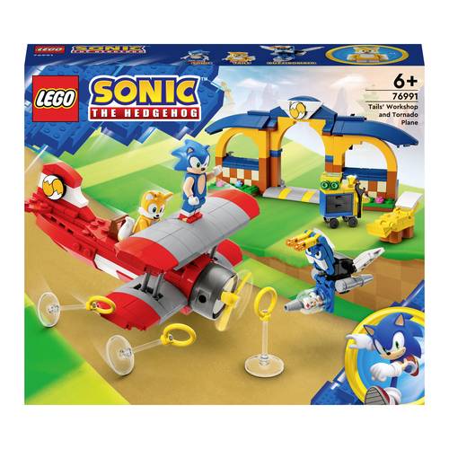 76991 LEGO® Sonic the Hedgehog Tails‘ Tornadoflieger mit Werkstatt von Lego