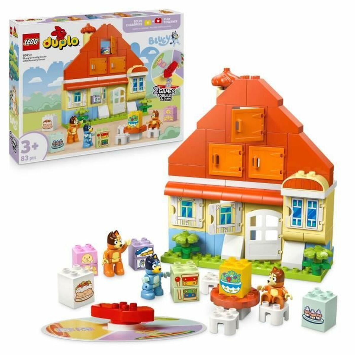Konstruktionsspiel Lego DUPLO 10459 Bluey's Family House with Memory 83 Stücke Konstruktionsspiel Lego DUPLO 10459 Bluey's Family House with Memory 83 Stücke von Lego