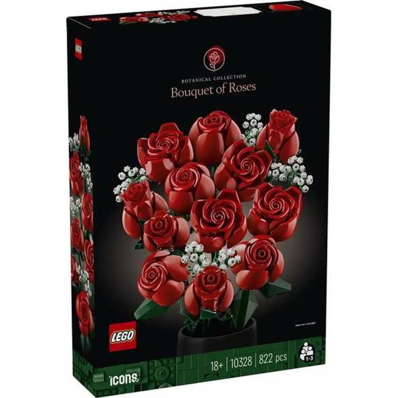 Konstruktionsspiel Lego Botanical Collection Bouquet of Roses Bunt 822 Stücke von Lego