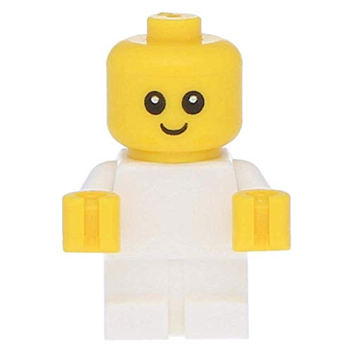 Lego® Baby Minifigur – Weißer Körper mit Gelben Händen – Exklusives Lego® Zubehör für Lego® City & Lego® Friends Sets – Original Lego® Baustein von LEGO