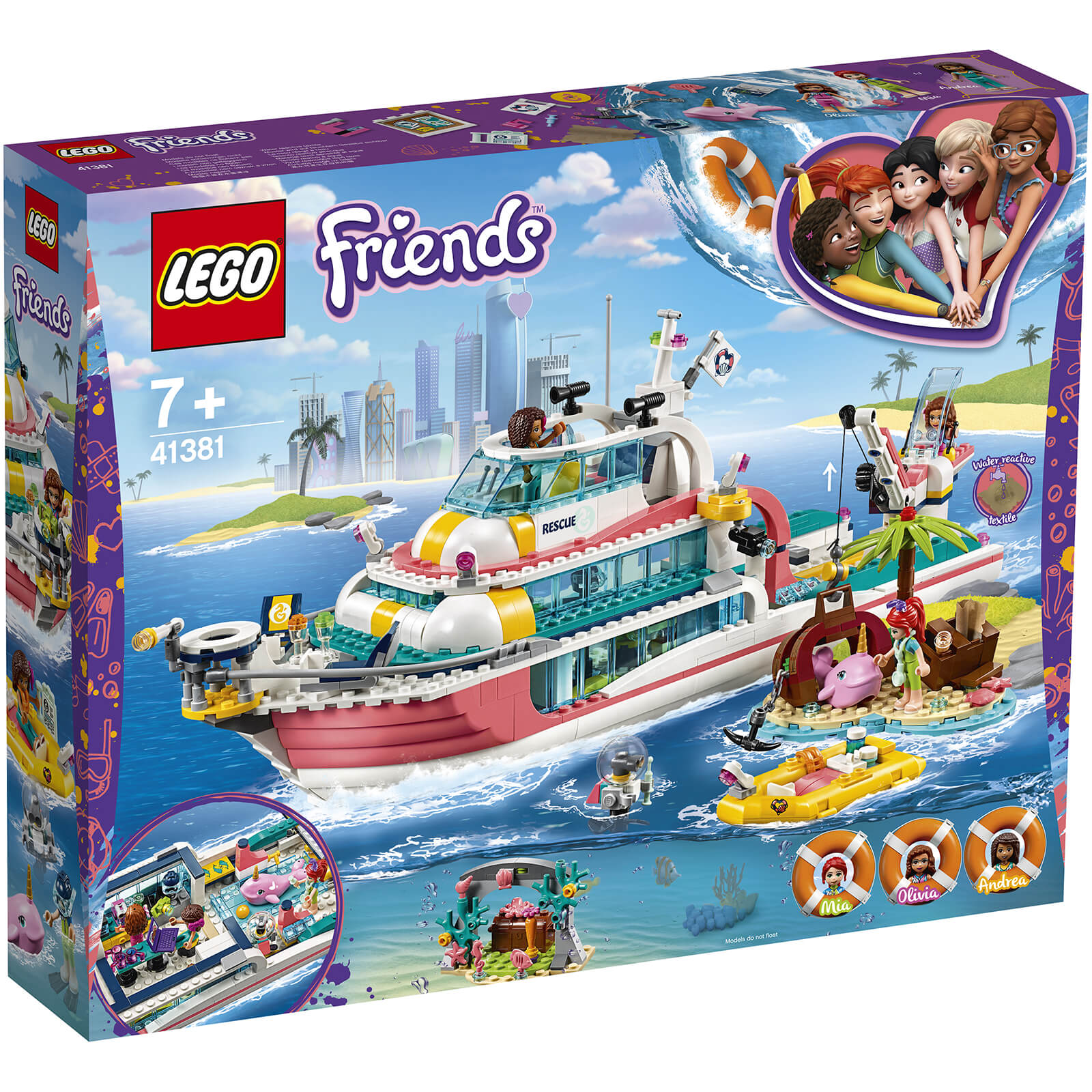 LEGO® Friends: Boot für Rettungsaktionen (41381) von Lego