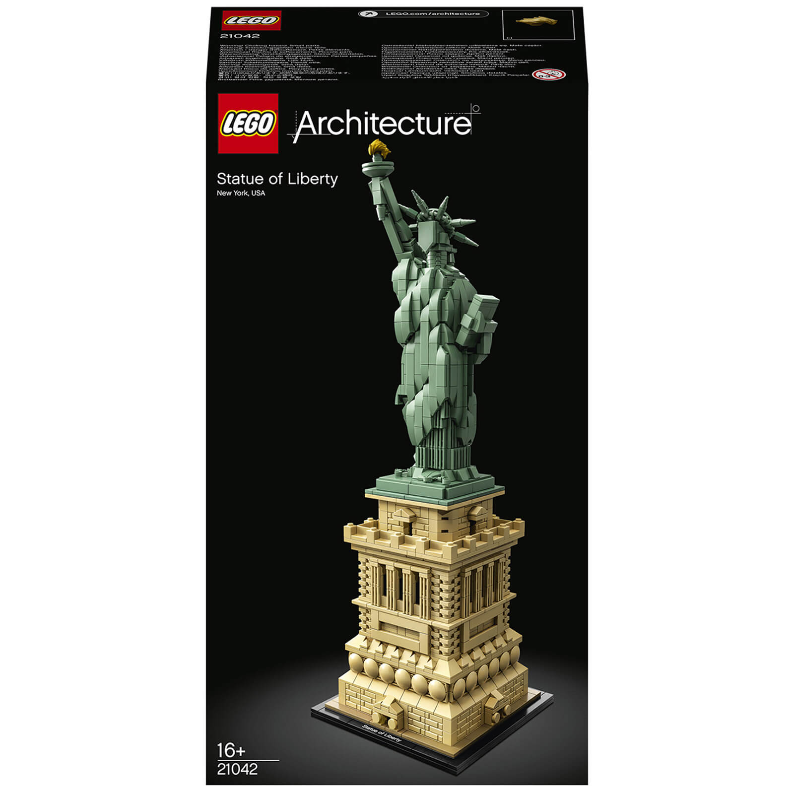 LEGO 21042 Architecture Freiheitsstatue, Modell zum Bauen, New York Souvenir, Geschenkidee für Kinder und Erwachsene von Lego