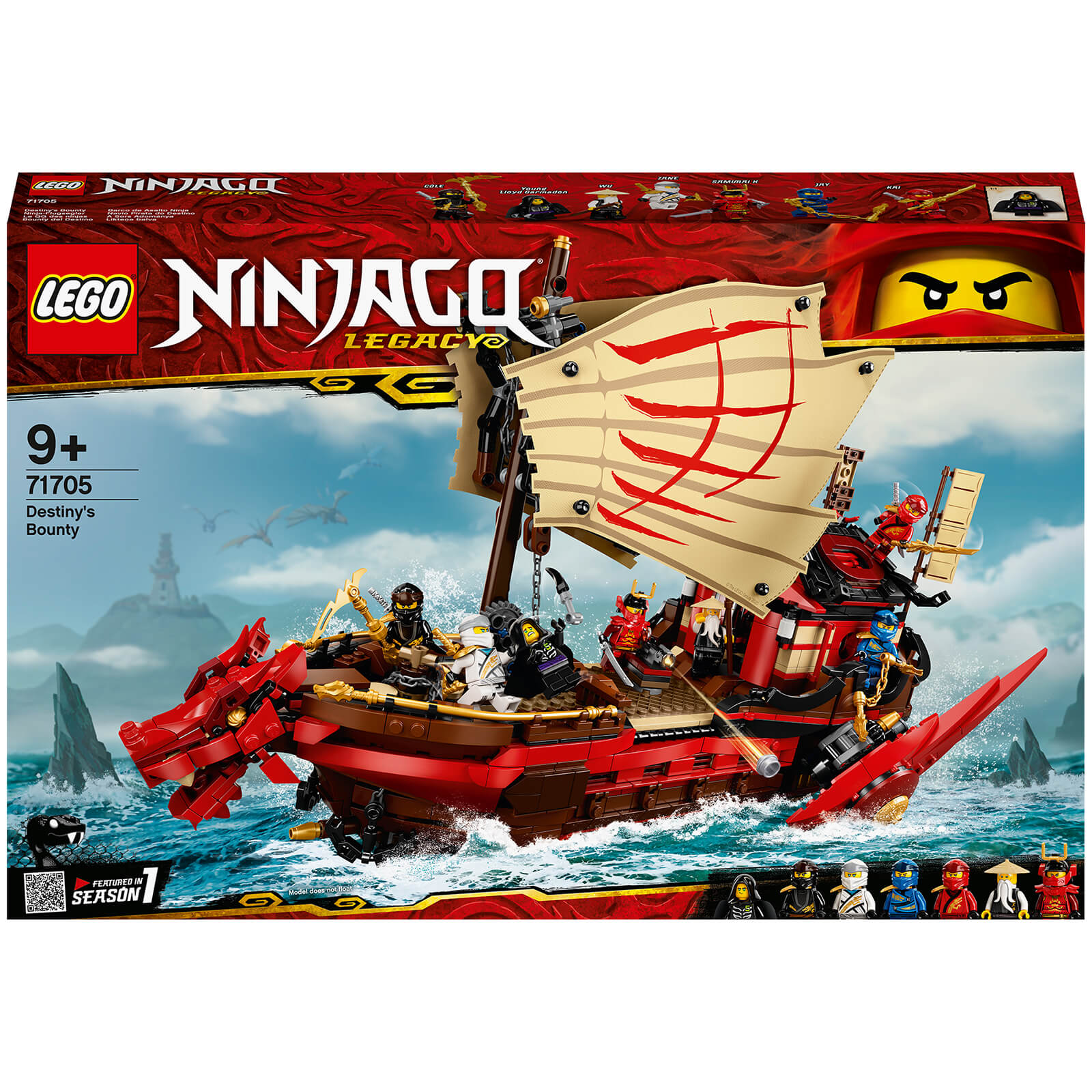 LEGO 71705 NINJAGO Legacy Ninja-Flugsegler Spielset, Spielzeug Schiff von Lego