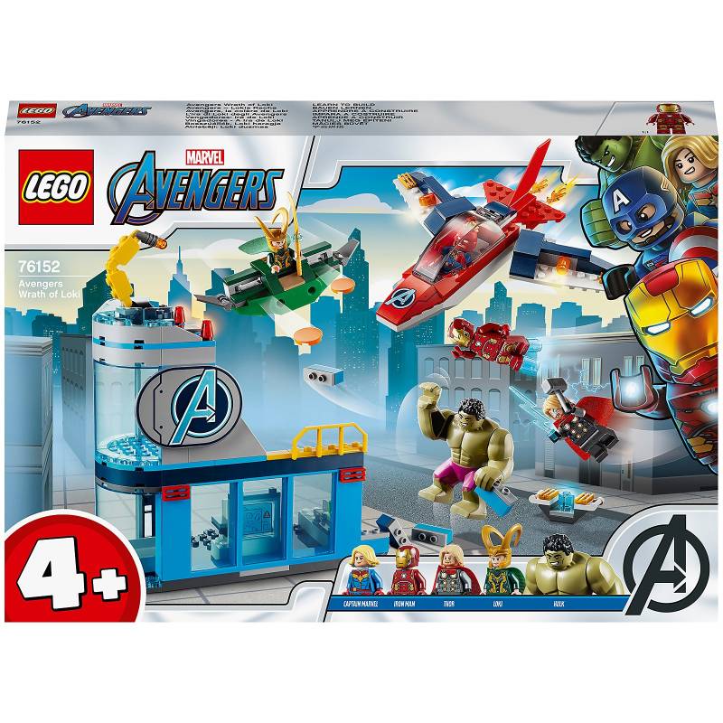 LEGO 76152 Super Heroes Marvel 4+ Avengers – Lokis Rache Set, Super Heroes Serie mit Iron Man & Hulk Figuren von Lego