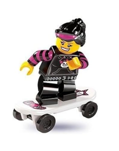 LEGO 8827 - Minifigur Skateboard-Fahrerin aus Sammelfiguren-Serie 6 von LEGO