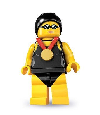 LEGO 8831 - Minifigur Schwimm-Champion aus Sammelfiguren-Serie 7 von LEGO