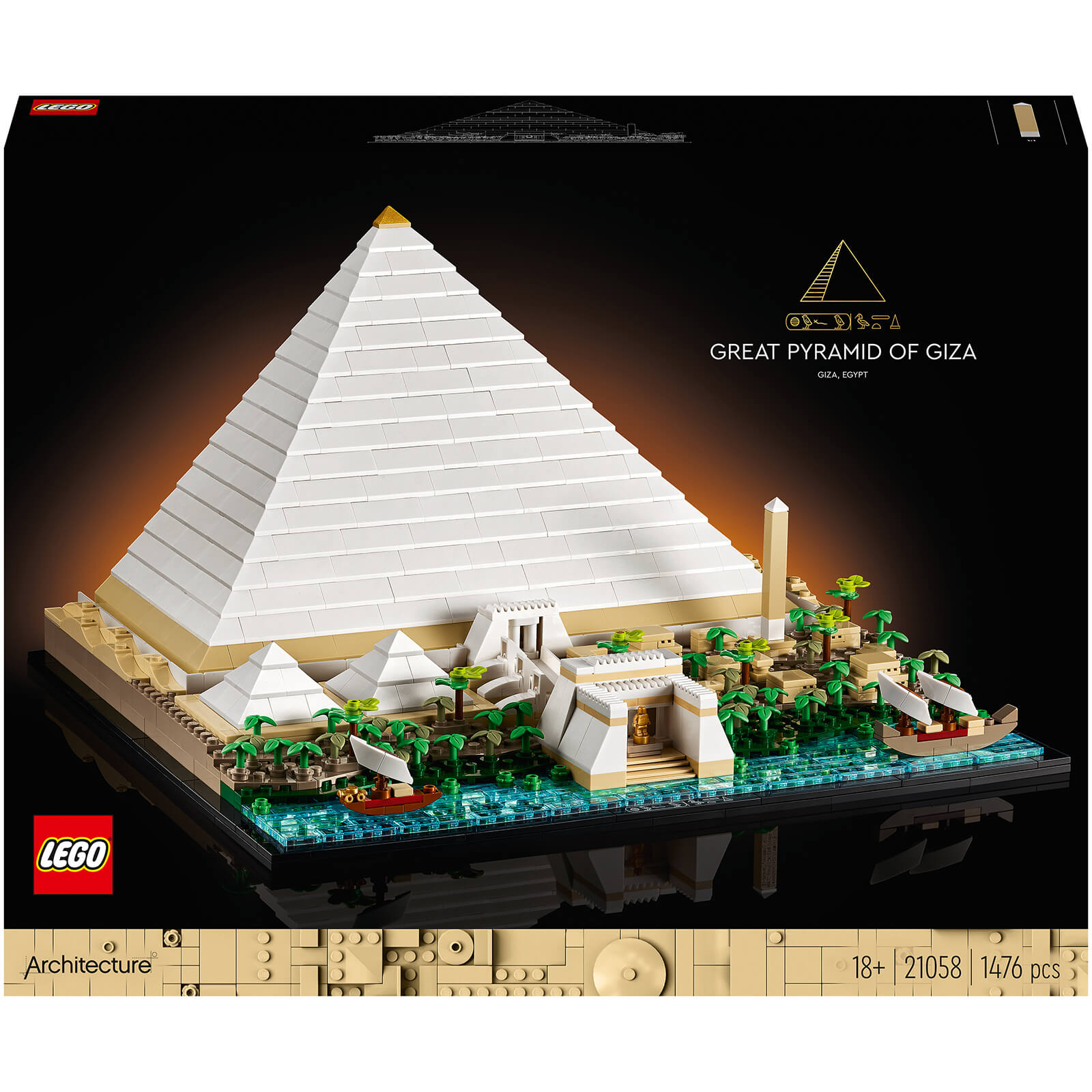 LEGO Architecture: Cheops-Pyramide Modellbausatz für Erwachsene (21058) von Lego