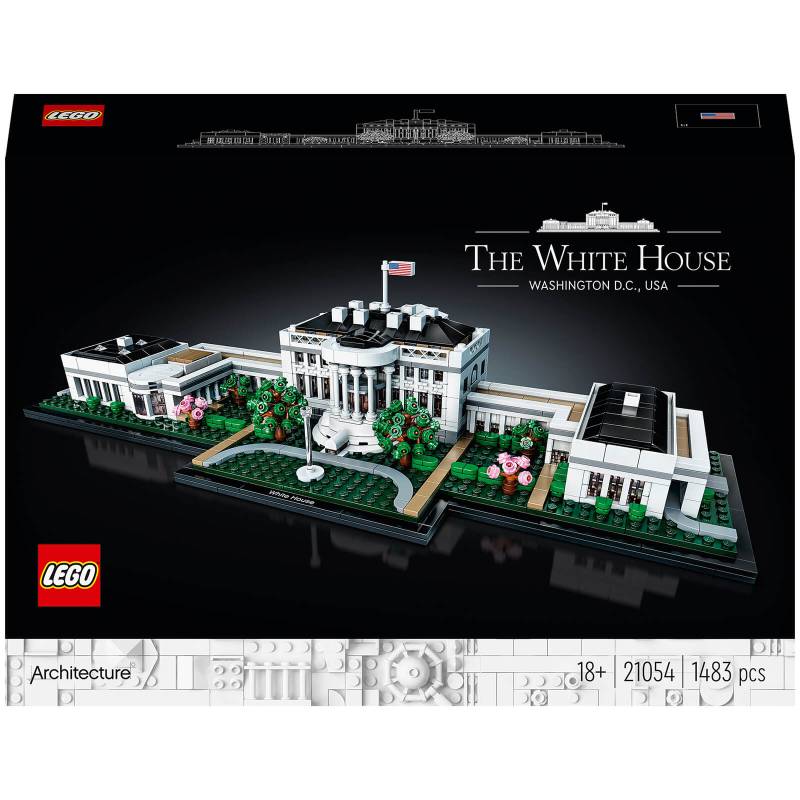 LEGO Architecture: Das Weiße Haus, Modellbausatz für Erwachsene (21054) von Lego