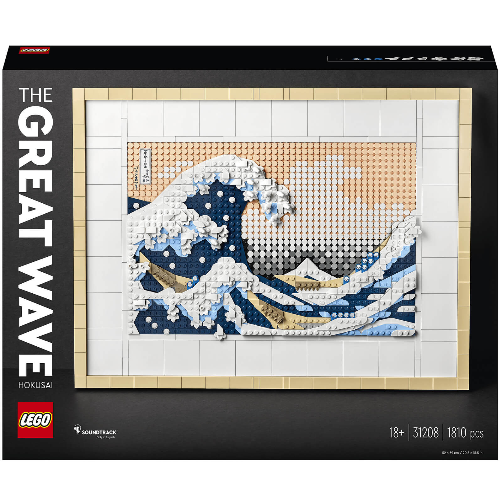 LEGO Art Hokusai – Große Welle, Japanische Wanddeko, Bastelset DYI (31208) von Lego