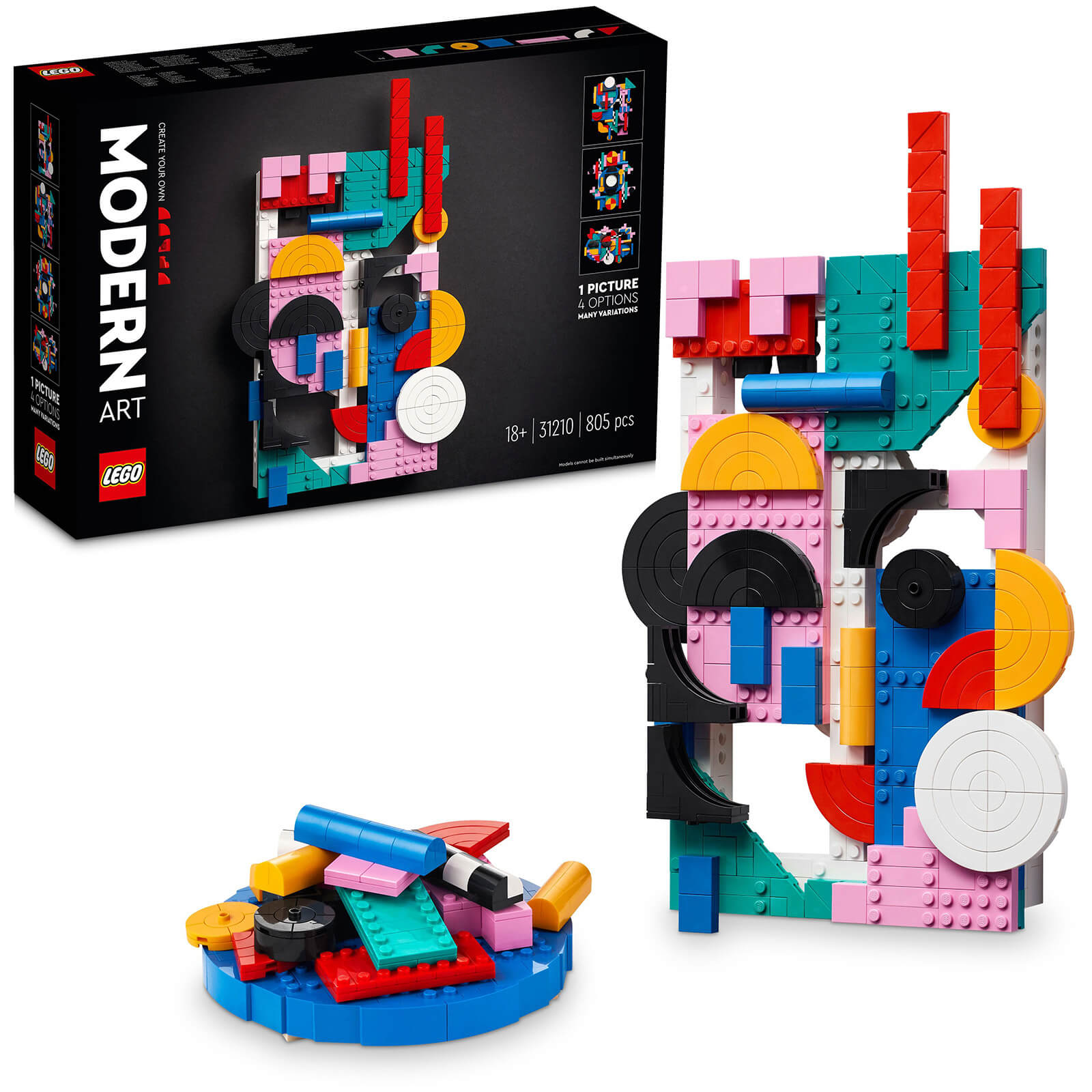 LEGO ART Modern Art Colourful Abstract Wall Canvas Set 31210 von Lego