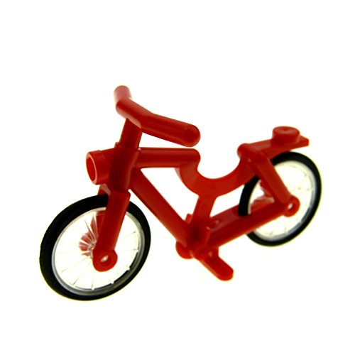 Lego® City Classic - 1 Rotes Fahrrad für Minifiguren - Bike Zubehör für Lego® Minifiguren - Kompatibel mit Allen Lego® Sets von LEGO