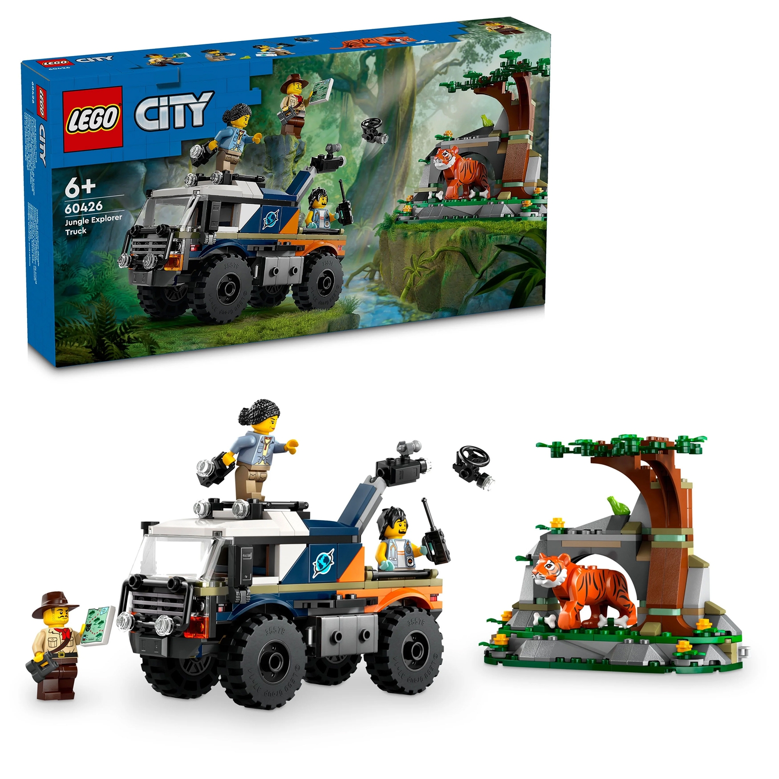 LEGO City Jungle Explorer Off-Road Truck & Toy Tiger 60426 von Lego