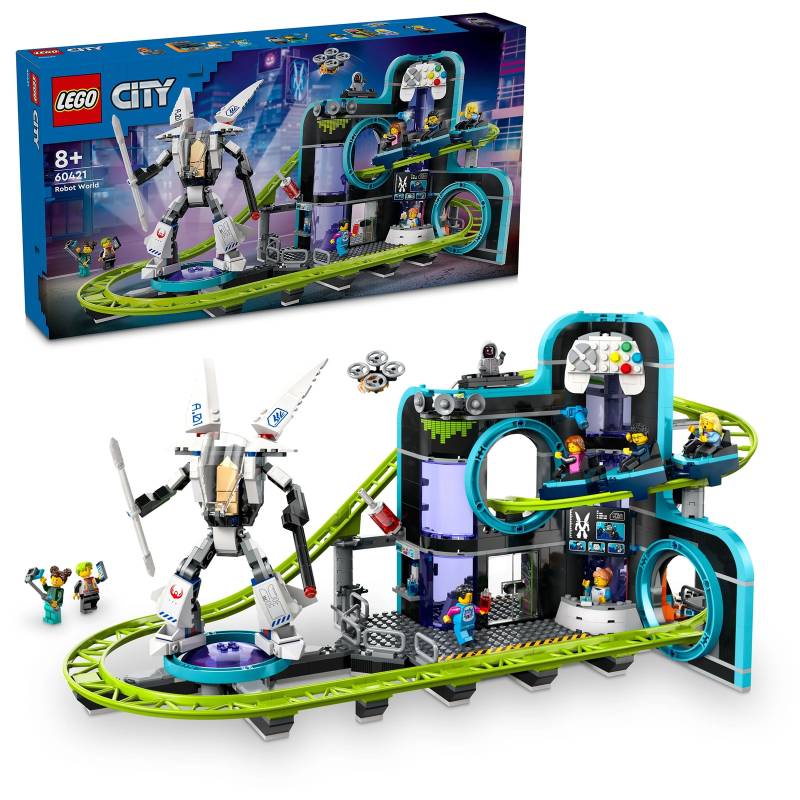 LEGO City Robot World Roller-Coaster Park Creative Toy 60421 von Lego