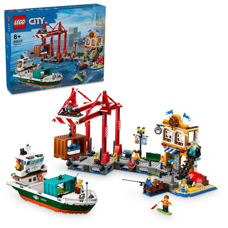 LEGO City Seaside Harbour with Cargo Ship Building Toy 60422 von Lego