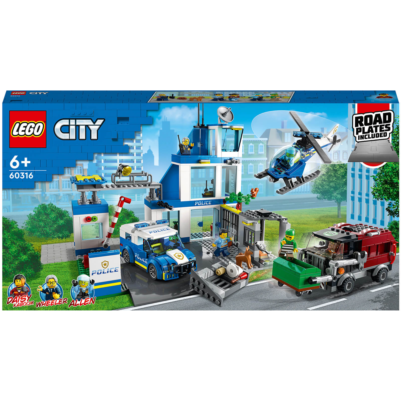 LEGO City: Polizeistation mit Polizeiauto, Polizei-Spielzeug (60316) von Lego