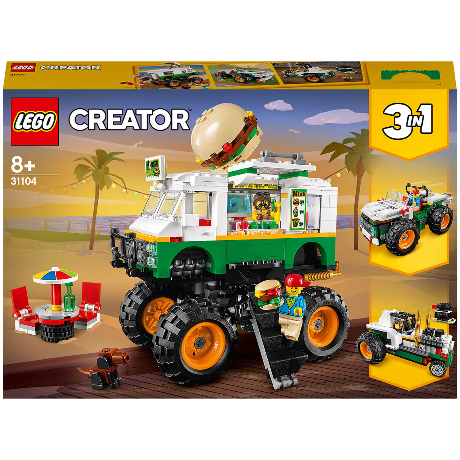 LEGO Creator: 3in1 Burger-Monster-Truck (31104) von Lego