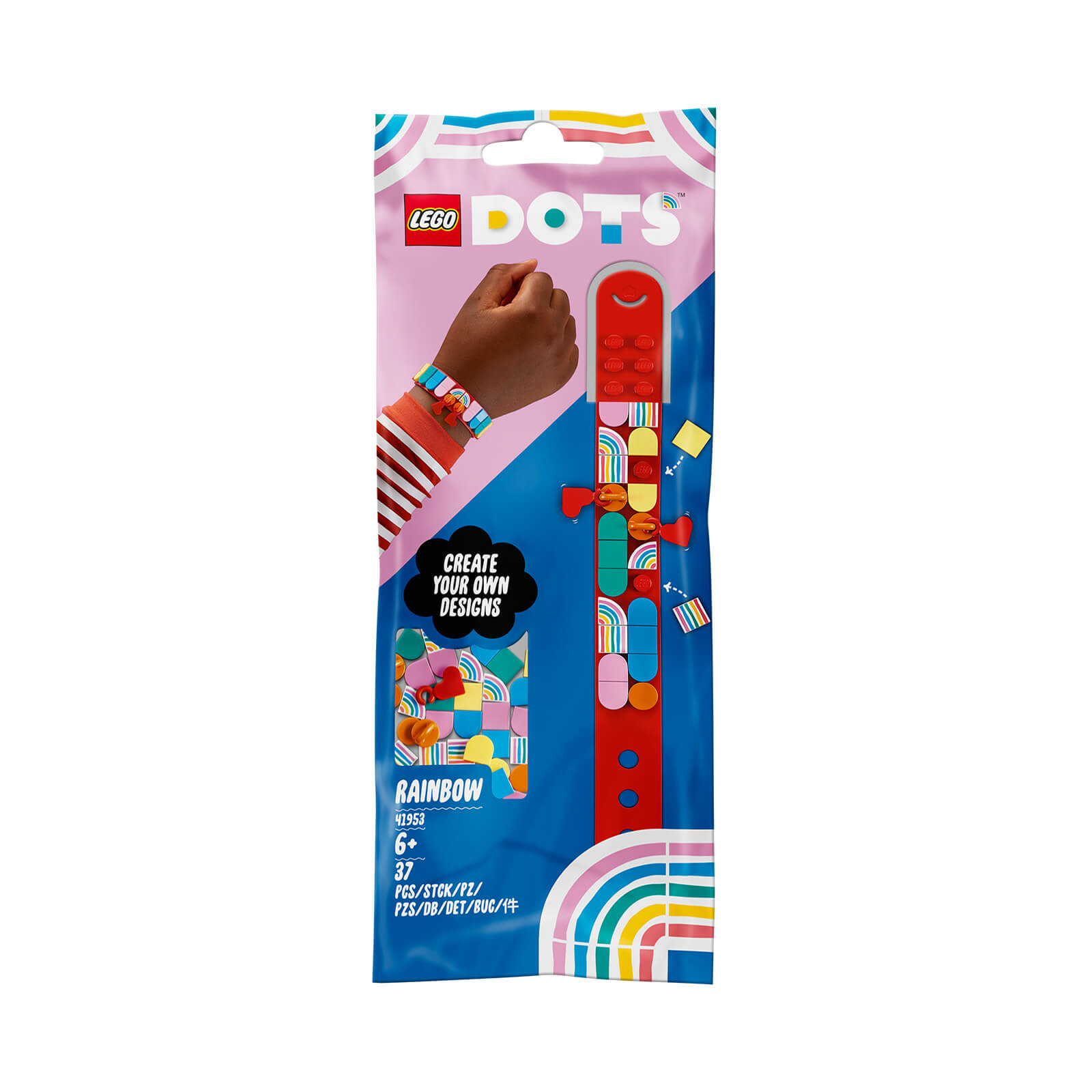 LEGO DOTS: Rainbow Bracelet with Charms Toy Crafts Set (41953) von Lego