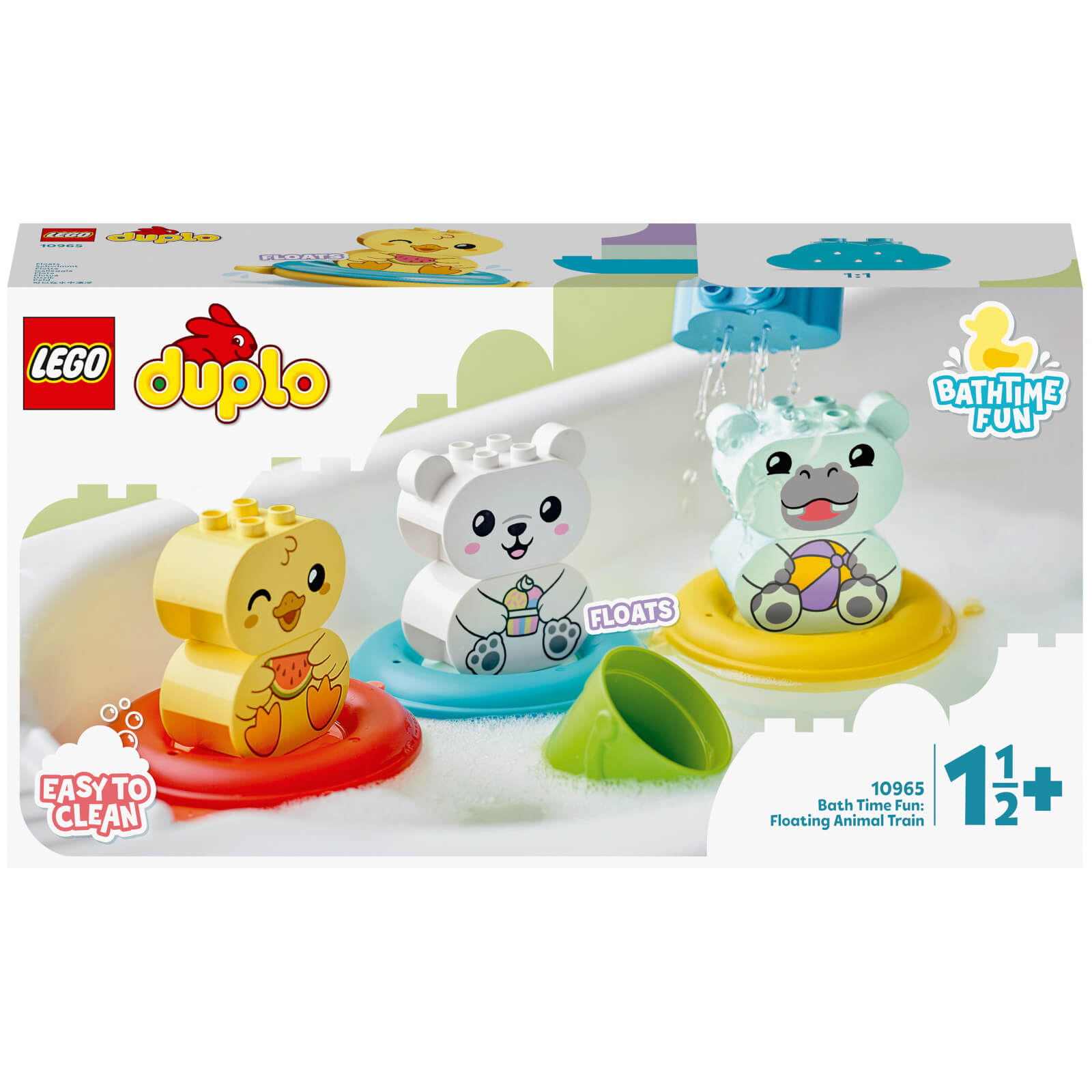 LEGO DUPLO Badewannenspaß: Schwimmender Tierzug, Badespielzeug (10965) von Lego